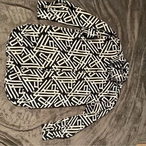 Karl Lagerfeld Black and White Geometric Shirt